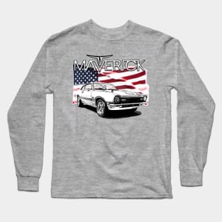 Maverick USA Muscle Car Long Sleeve T-Shirt